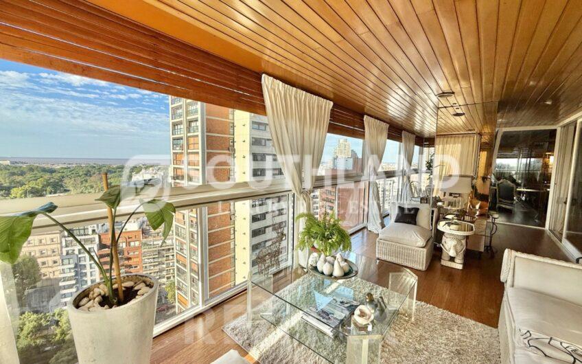 TORRE AISENSON Palermo Piso alto 267m2 3 dormitorios escritorio 2 cocheras